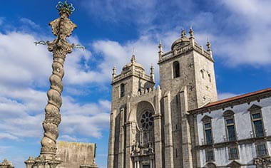 Roman Catholic Porto Cathedral in Porto, Portugal